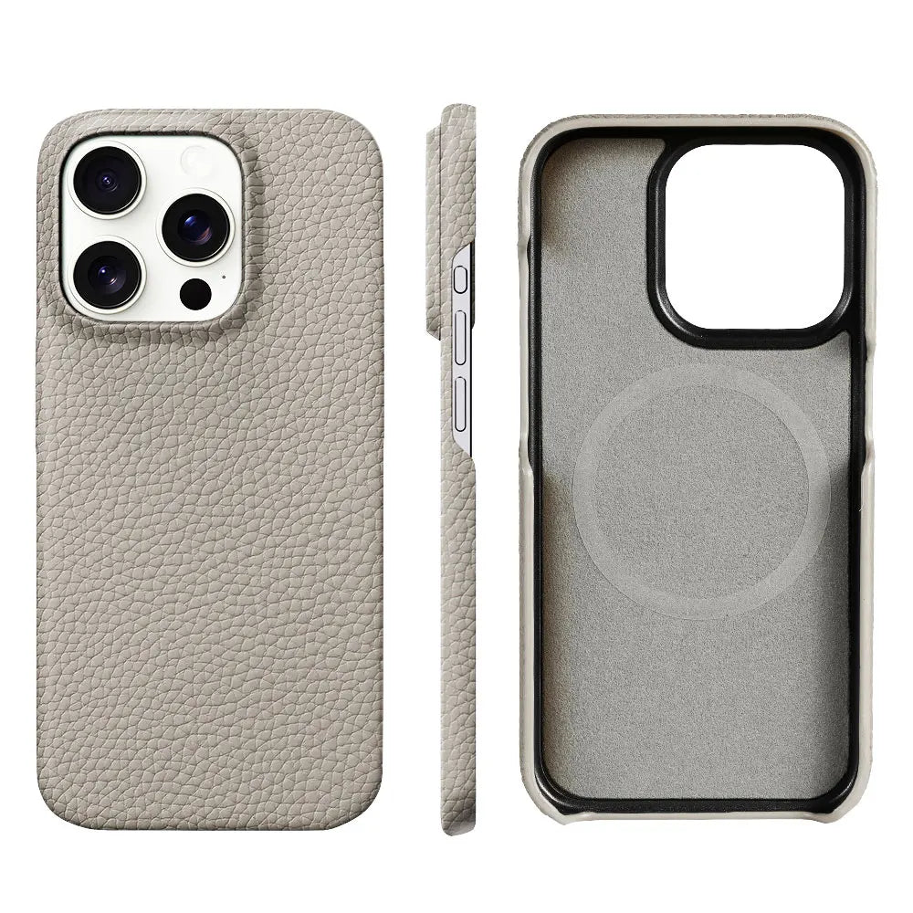 Coque Cuir Véritable Compatible MagSafe JodgTech
