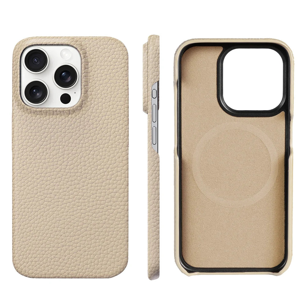 Coque Cuir Véritable Compatible MagSafe JodgTech
