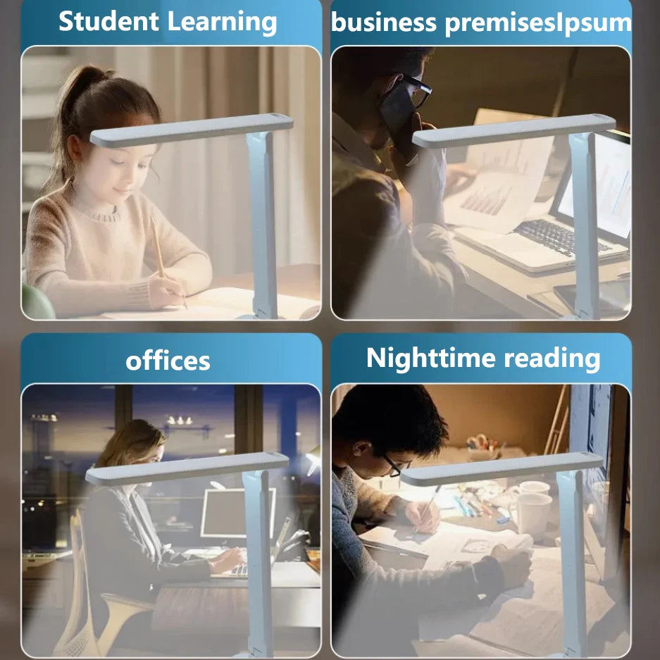 Lampe de Bureau LED Pliable Anti-Fatigue JodgTech