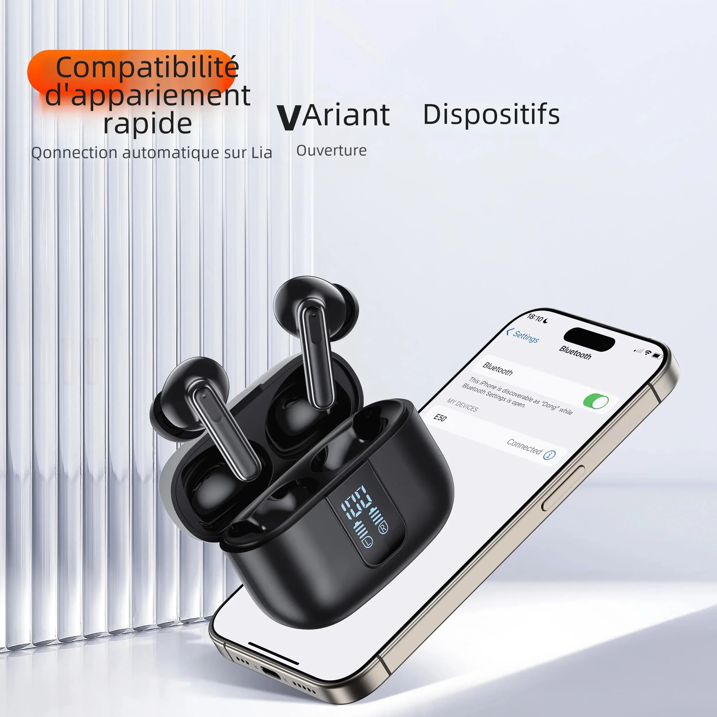 Écouteurs Sans Fil Bluetooth 5.3 Réduction de Bruit JodgTech