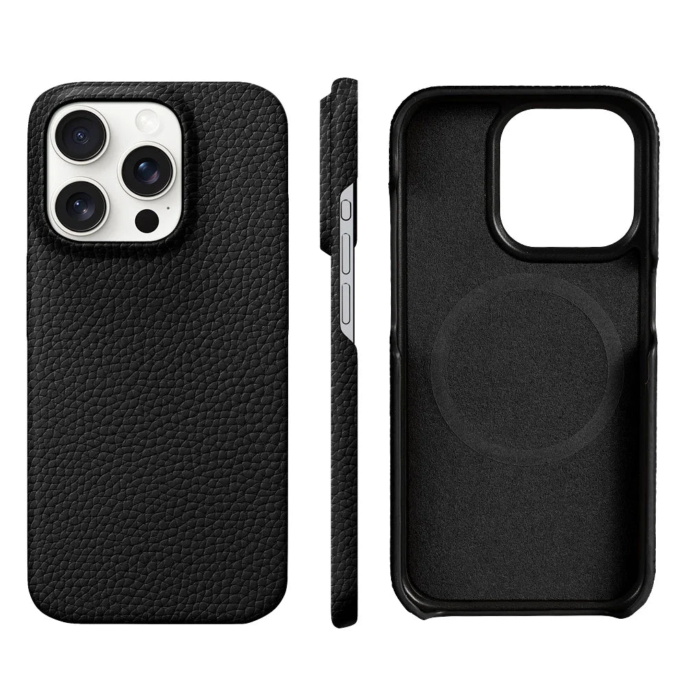 Coque Cuir Véritable Compatible MagSafe JodgTech